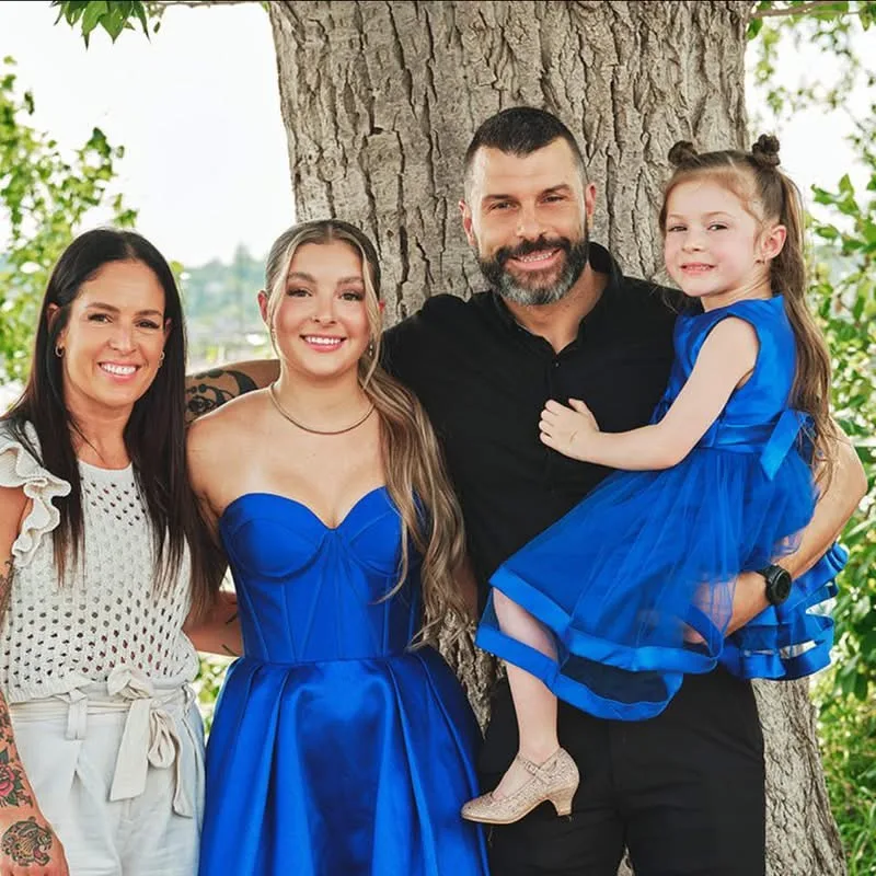 Pascal Lapointe avec sa famille
